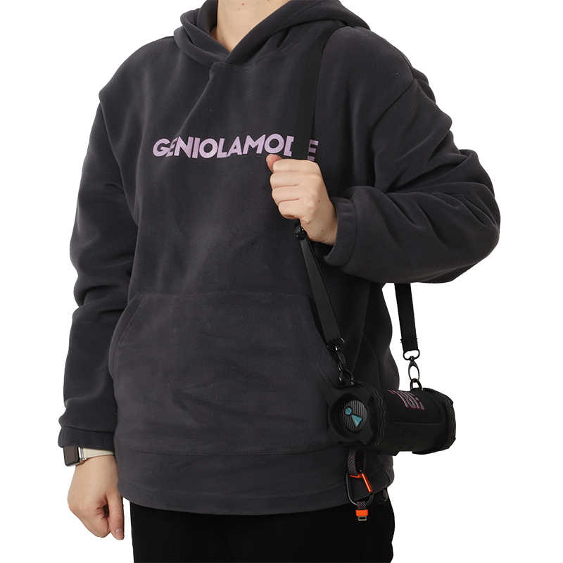 Godimento 適用JBL Flip7 萬花筒藍牙音響 喇叭矽膠保護套｜防摔軟殼+便攜收納包｜附自行車綁帶固定支架