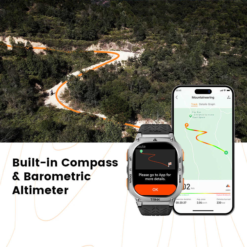 KOSPET TANK M3 ULTRA智慧手錶 多種運動手錶 智能手錶 健身手錶