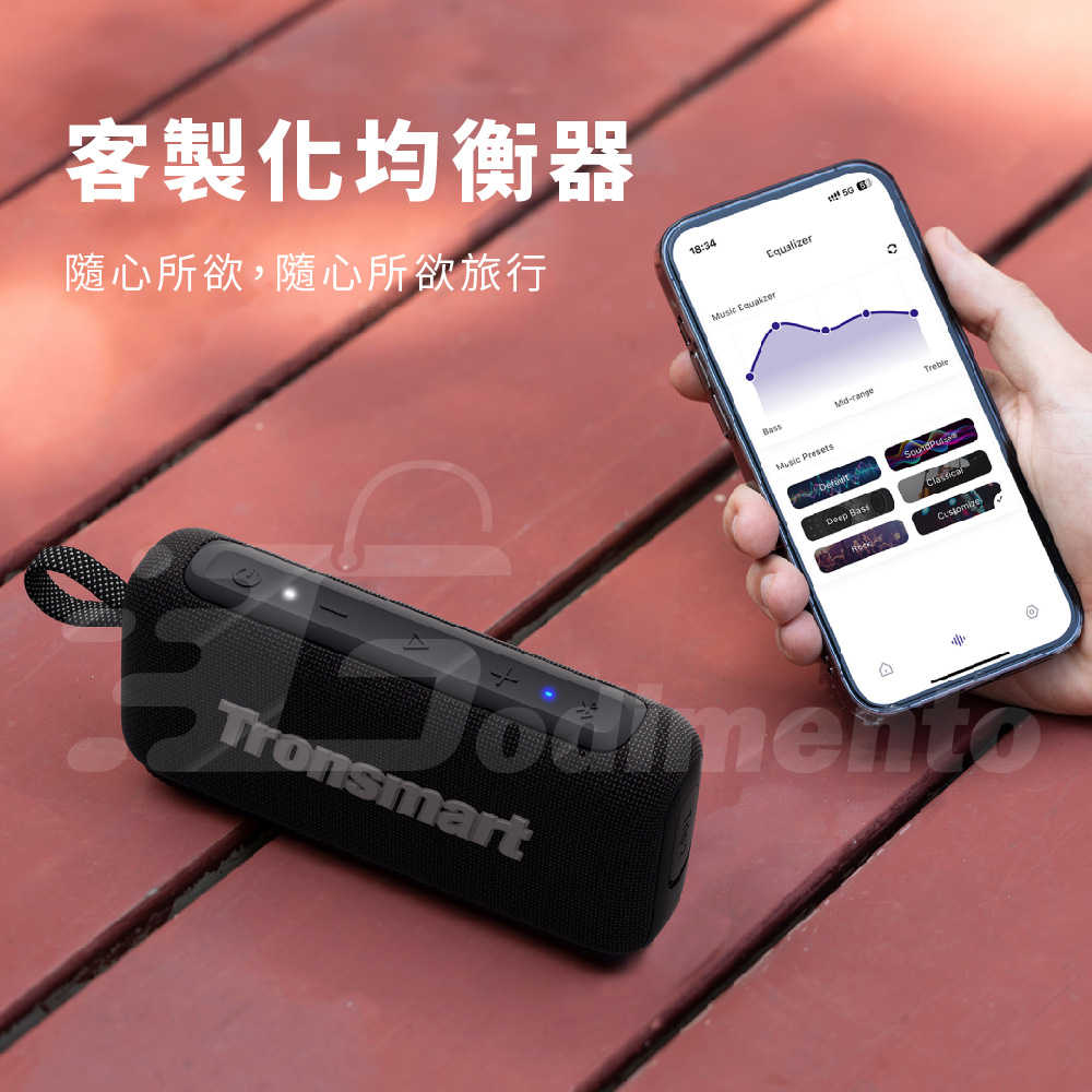 Tronsmart Trip2 掌上型重低音喇叭｜APP EQ調音 IPX7防水音響 小喇叭
