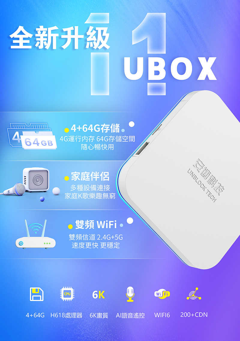 安博盒子 UBOX 11 PRO MAX X18 - 第11代純淨版智慧數位電視機頂盒 機上盒 電視盒
