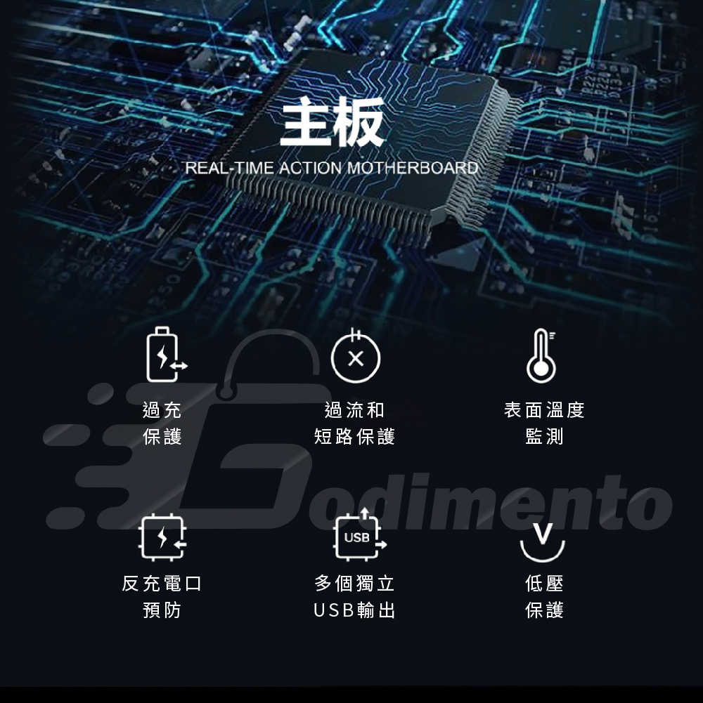 J1203 12V汽車救車電源 20000mAh 電池跳動啟動器 多重保護電瓶充電器 行車救車 緊急救車電源