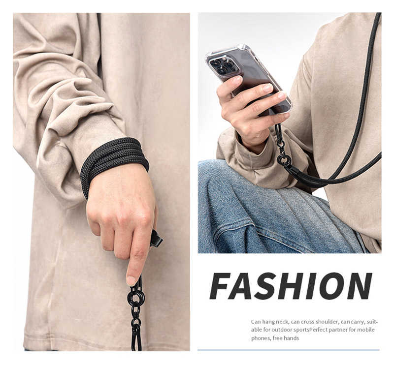 LEEU DESIGN 多功能斜背掛繩(120cm) 可調長度斜背掛繩 隨身手機掛繩 防丟失手機掛繩 手機防摔掛繩