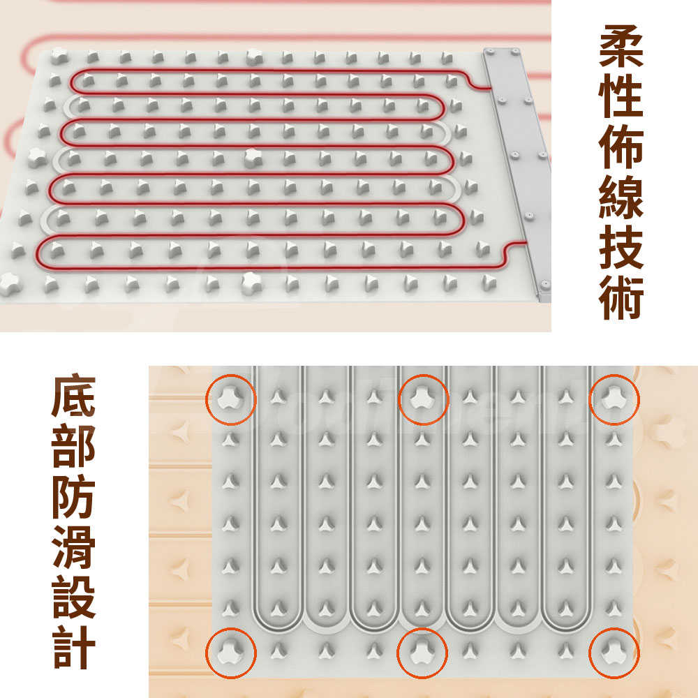 Godimento 矽膠暖菜板 家用可拼接保溫墊 餐桌餐點加熱保溫墊 廚房煮菜墊 桌面墊