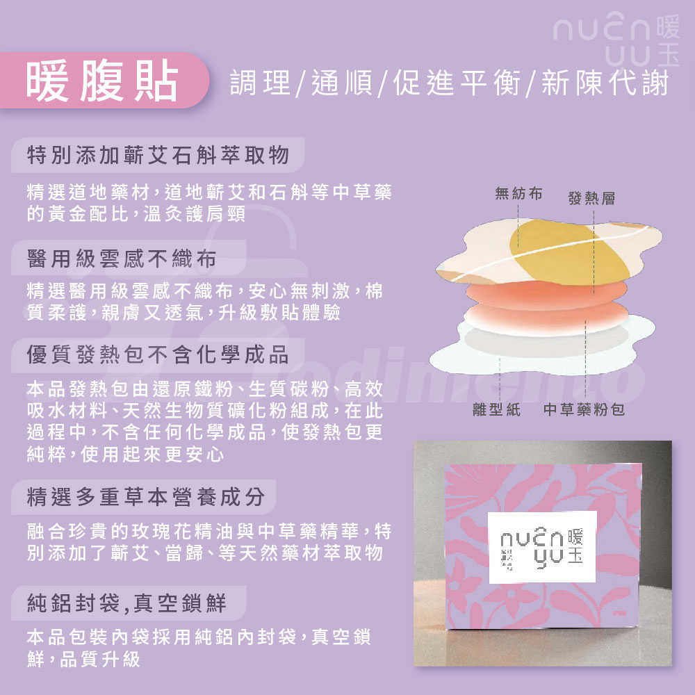 暖玉蒸氣熱敷眼罩 草本香氛護眼貼｜護頸/護膝/護腹貼 熱敷舒壓草本調理