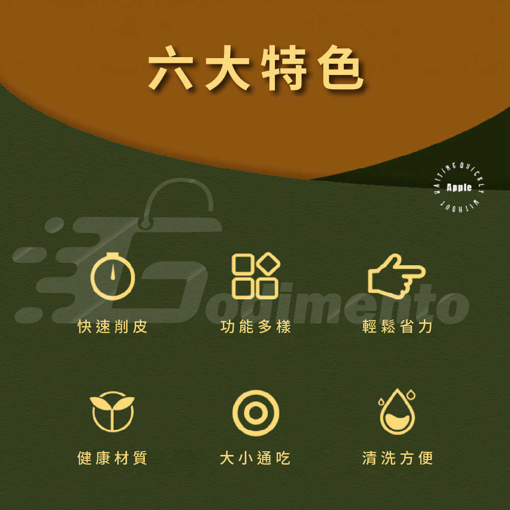 Godimento 手搖削蘋果神器 |  自動旋轉削皮器 輕鬆削蘋果、梨子、蔬菜，廚房必備 家用自動削皮器 刮皮刀刨水果