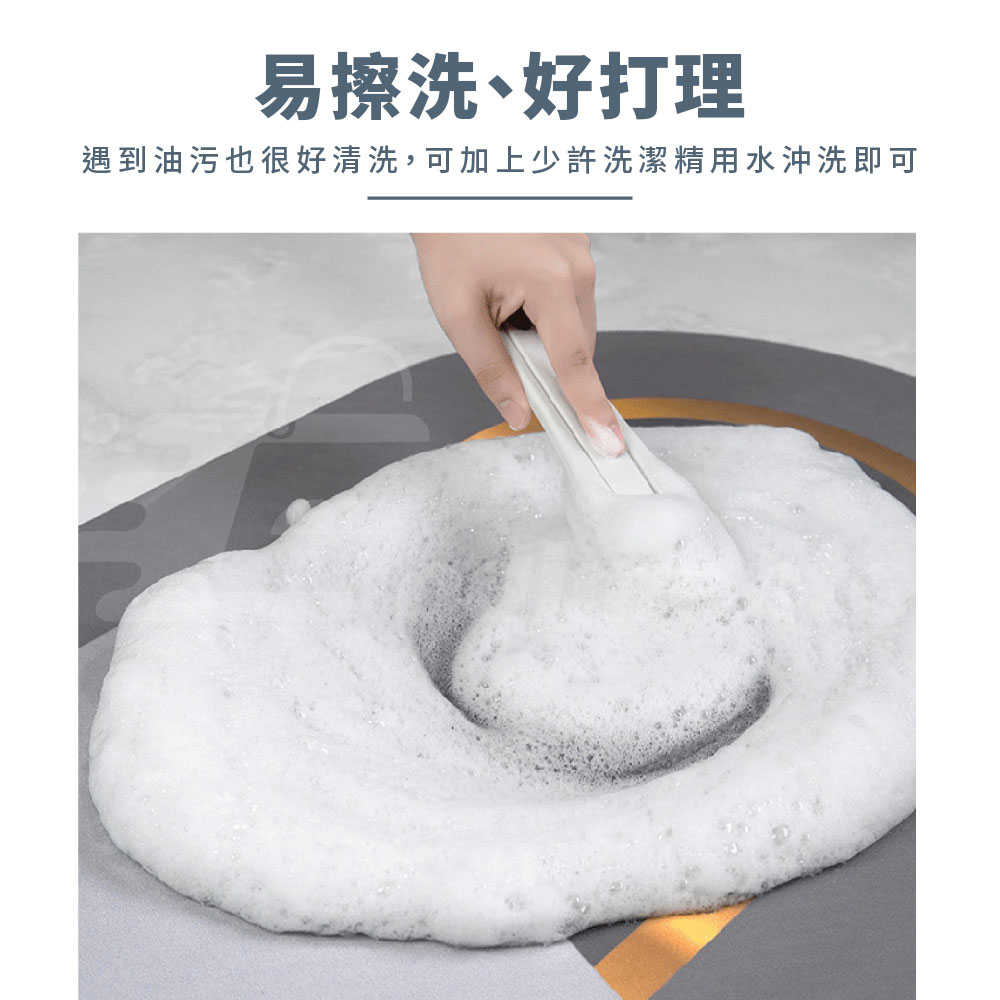 Godimento 快速吸水Q彈材質餐墊 北歐簡約風廚房矽藻泥瀝水墊  茶几吸水墊 防燙隔熱墊