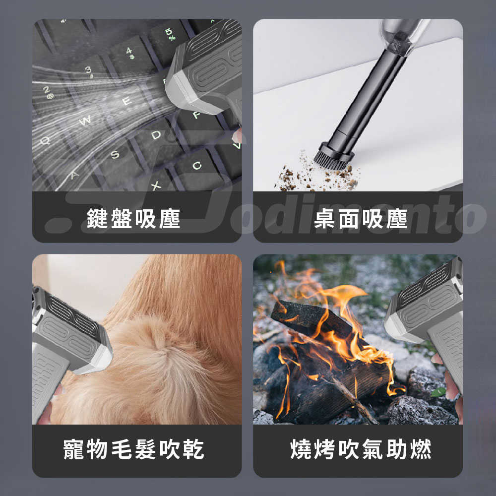 二合一暴力風扇吹塵器加吸塵器 強力渦輪 手持吹塵器 汽車美容吹風機 颶風俠