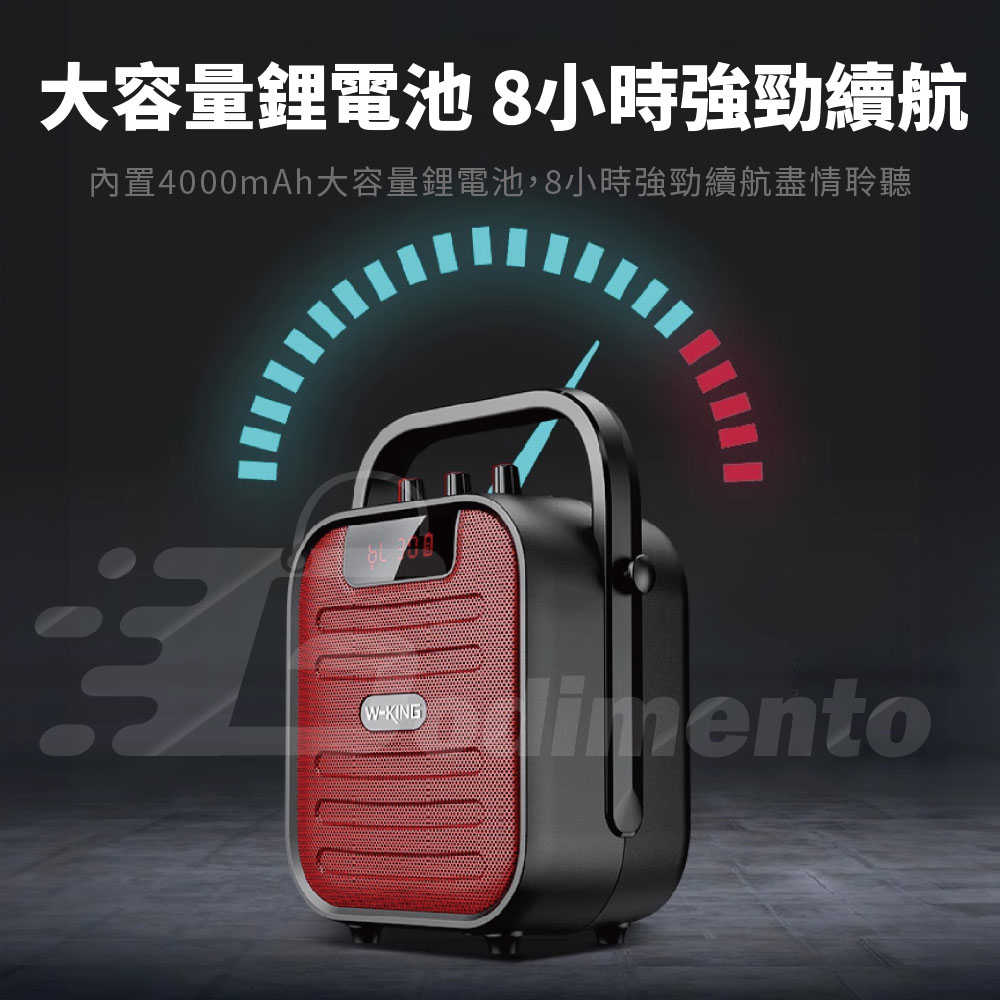 W-KING T5mini USB便攜式重低音藍牙喇叭 廣播電台手提音響 斜跨背帶藍牙音箱 低音音響