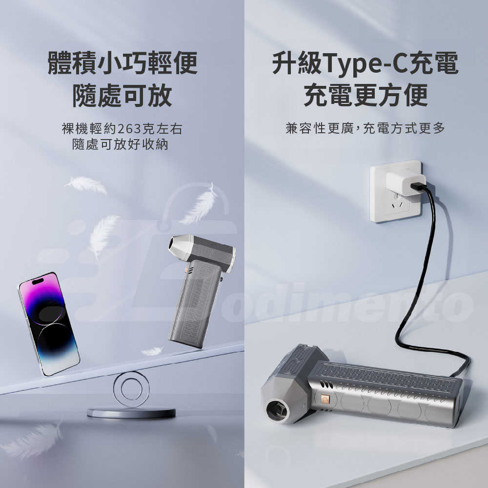 二合一暴力風扇吹塵器加吸塵器 強力渦輪 手持吹塵器 汽車美容吹風機 颶風俠