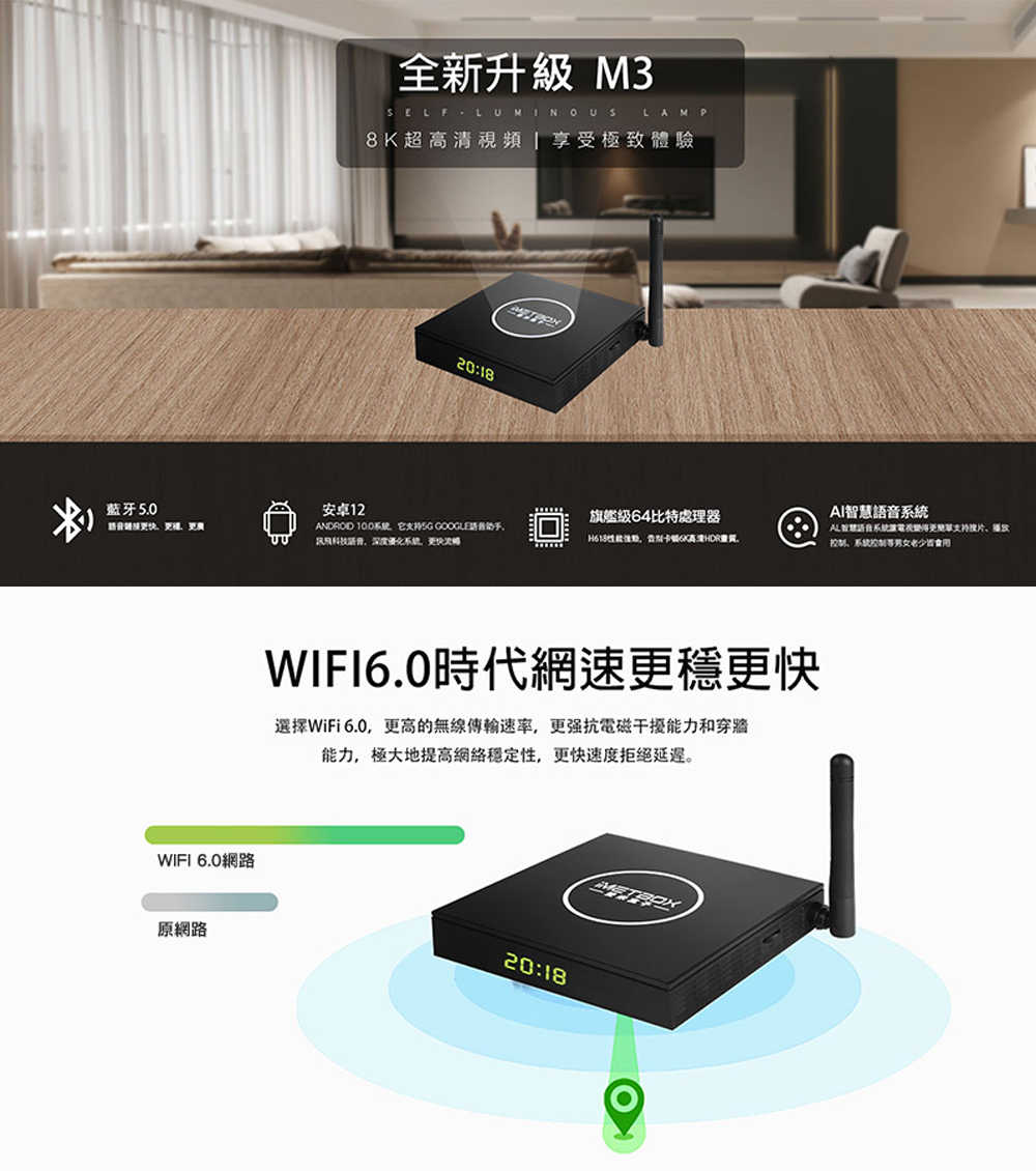 iMetbox 台灣愛米盒子 M3 語音版 智慧數位電視盒 電視盒 機頂盒 機上盒