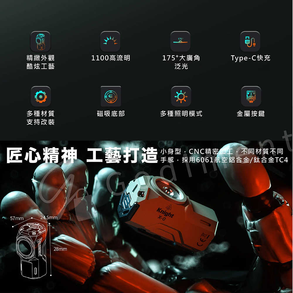 WUBEN X0 1100流明磁吸戶外工作燈 露營燈 LED強光手電筒 充電工作燈  戶外照明燈 野營燈