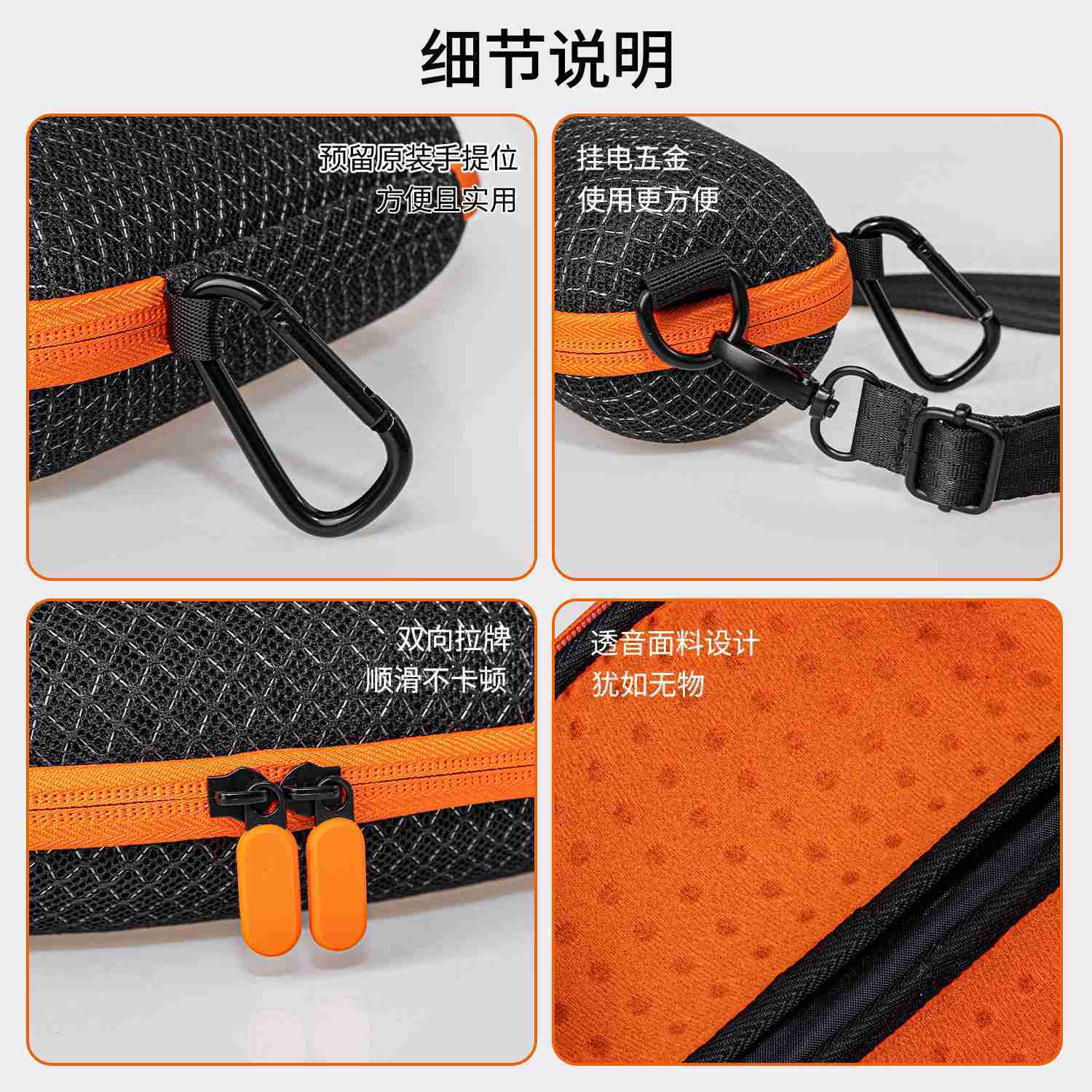 Godimento 適用 JBL FLIP7  設計升級 透氣音響收納盒 防水便攜保護殼 音響專用硬殼保護包