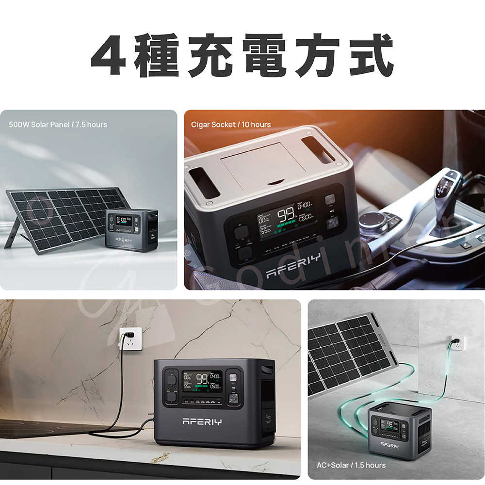 AFERIY P210 2400W | 2048Wh戶外電源發電站 露營電源 太陽能電源 110V大容量電源