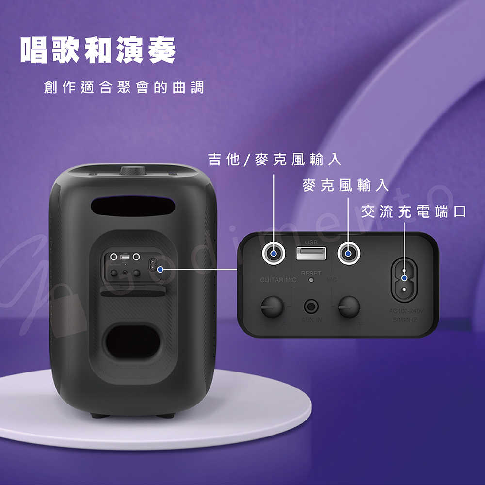 Tronsmart Halo 200 卡拉 OK 派對音響 防水藍芽喇叭 戶外配對喇叭 重低音喇叭 大音量喇叭音響
