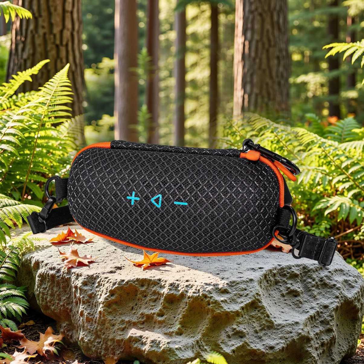 Godimento 適用 JBL FLIP7  設計升級 透氣音響收納盒 防水便攜保護殼 音響專用硬殼保護包