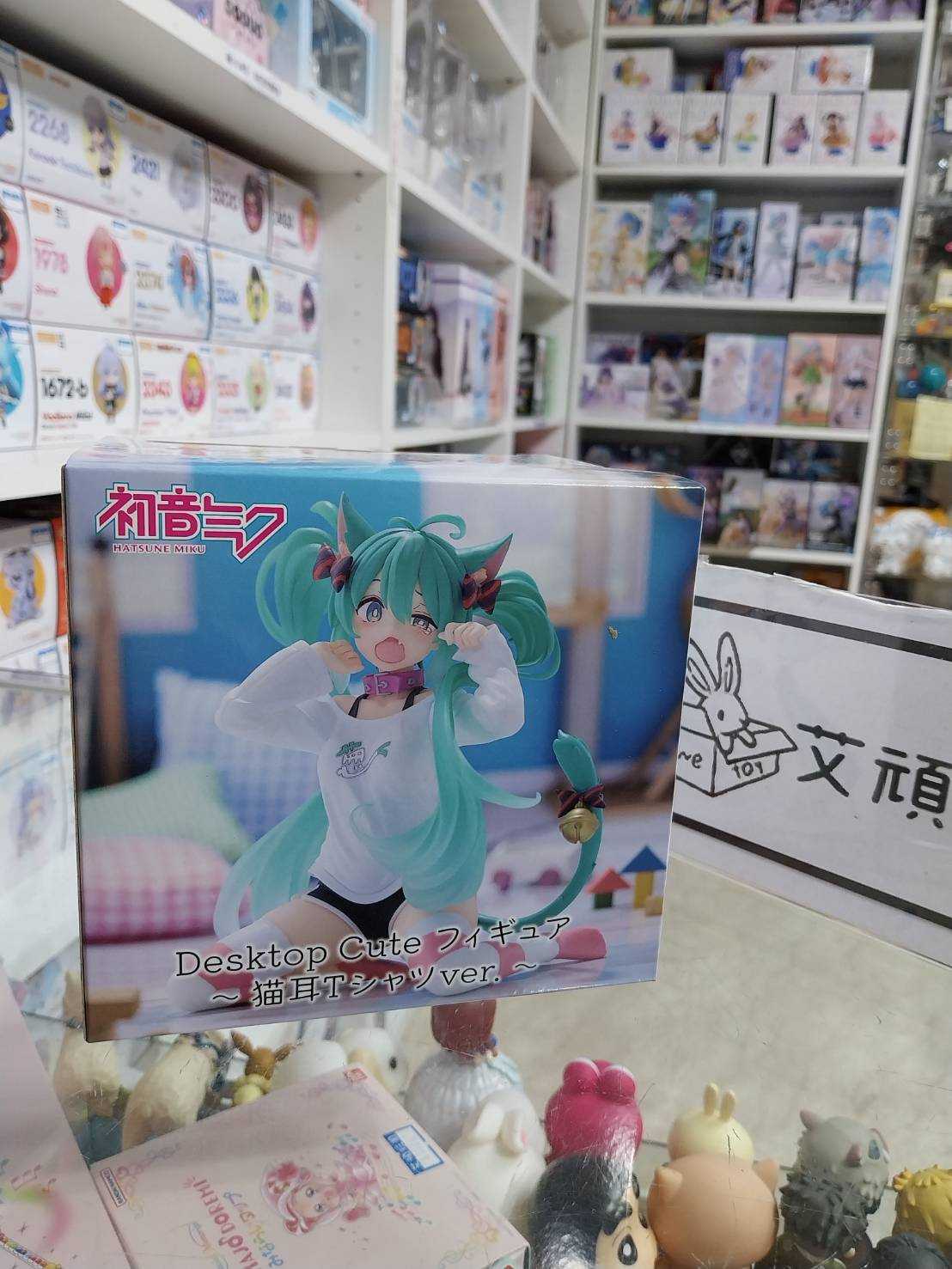 【艾頑玩具】『現貨』TAITO 景品 Desktop Cute 初音未來 貓耳T恤 初音 貓耳 居家服 家居服