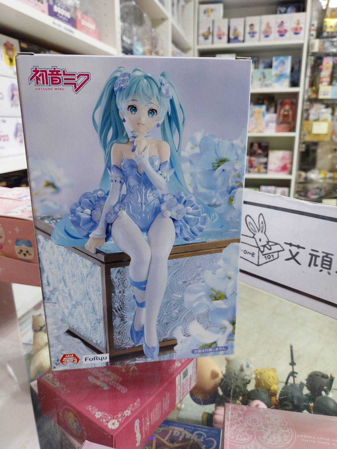 【艾頑玩具】『現貨』FuRyu 景品 初音未來 泡麵蓋 Flower Fairy 花之妖精 粉蝶花 Pale Blue