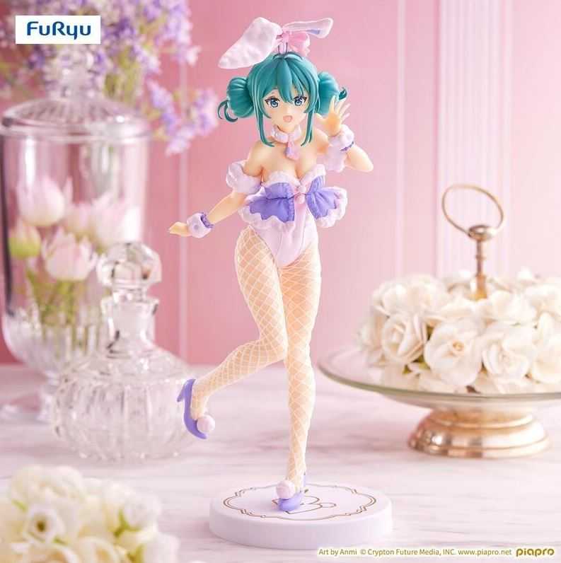 【艾頑玩具】『現貨』FuRyu 景品 初音未來 白兔 薰衣草 紫色 BiCute Bunnies 兔女郎