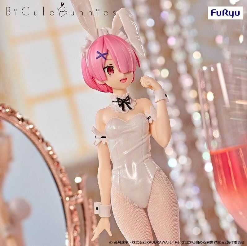 【艾頑玩具】『現貨』 FuRyu 景品 BiCute Bunnies 拉姆 白色 兔女郎 ver. 兔耳 白兔 公仔