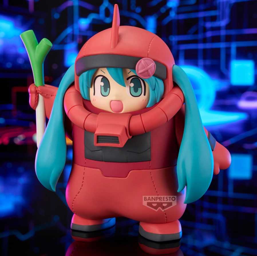 【艾頑玩具】『3月預購』BANPRESTO 景品 鋼彈45周年×初音未來 初音未來 夏亞專用薩克裝 公仔