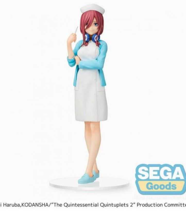 【艾頑玩具】『現貨』SEGA 景品 五等分的花嫁 五等分的新娘 中野三玖 護士 Ver. 五等分 三玖 SPM 公仔