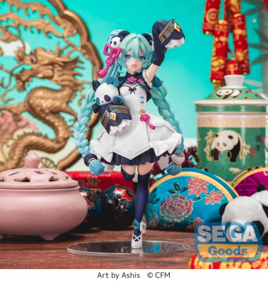 【艾頑玩具】『現貨』SEGA 景品 初音未來 Luminasta 初音 Modern China 初音 熊貓 中國風漢服