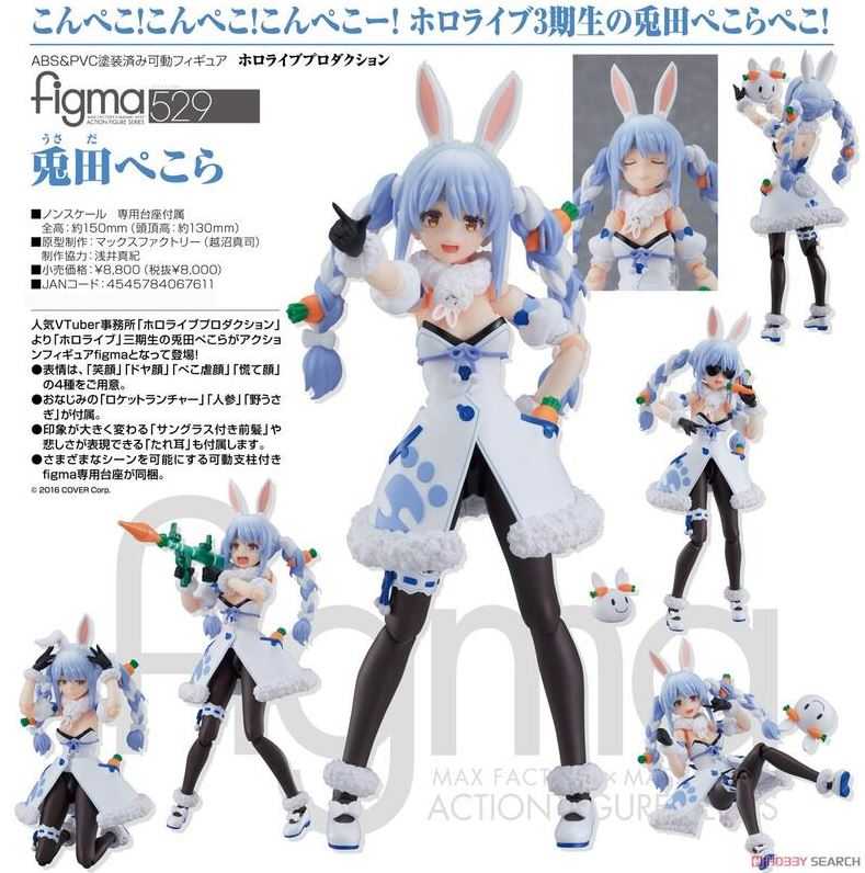 【艾頑玩具】『現貨』GSC 代理版 figma 529 hololive 兔田 佩克拉 三期生 peko 可動公仔