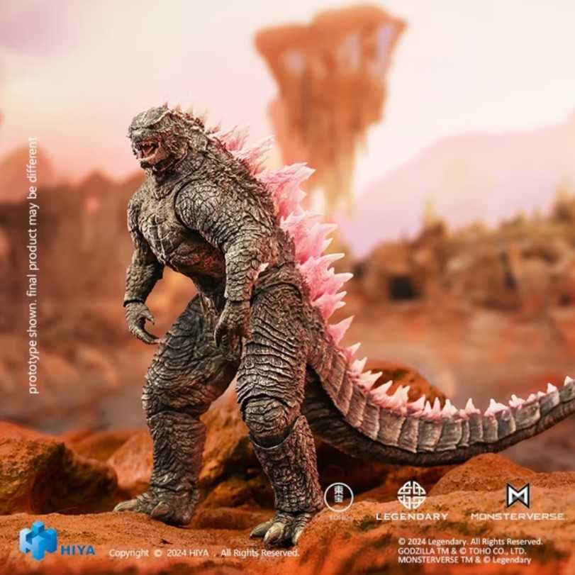 【艾頑玩具】『現貨』海雅 Hiya EBS 哥吉拉大戰金剛2：帝國崛起哥吉拉 evolved 粉色背脊 可動完成品