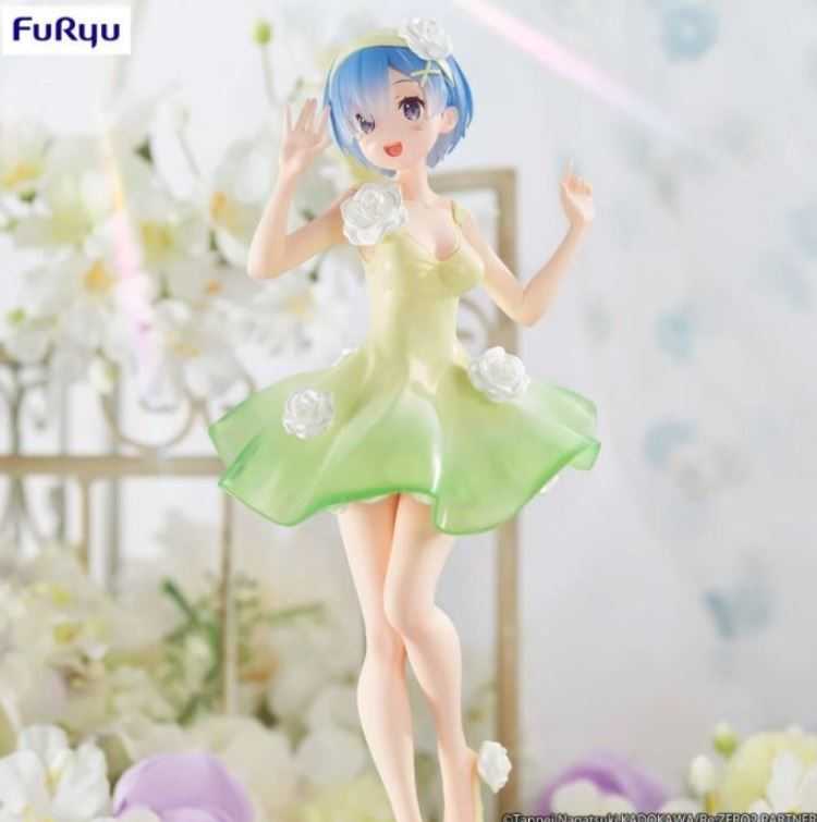 【艾頑玩具】『現貨』FuRyu 景品 re 從零開始的異世界生活 雷姆 花裙子 Trio-Try-iT 公仔