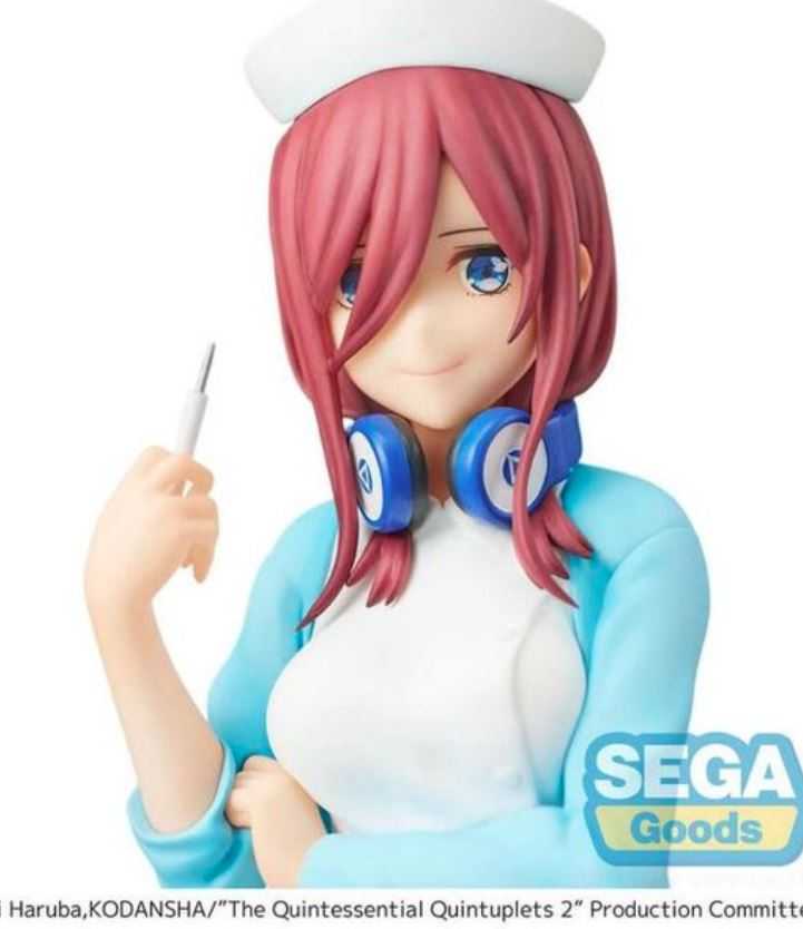 【艾頑玩具】『現貨』SEGA 景品 五等分的花嫁 五等分的新娘 中野三玖 護士 Ver. 五等分 三玖 SPM 公仔