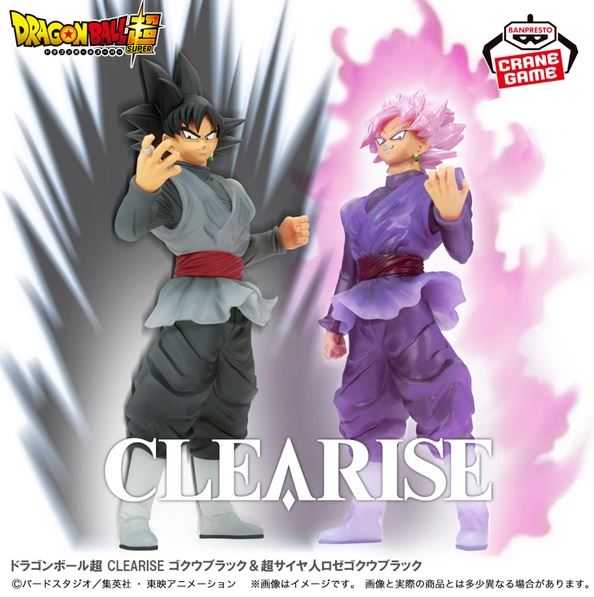 【艾頑玩具】『現貨』BANPRESTO 景品 七龍珠超 CLEARISE 黑悟空＆超級賽亞人玫瑰黑悟空 A黑悟空