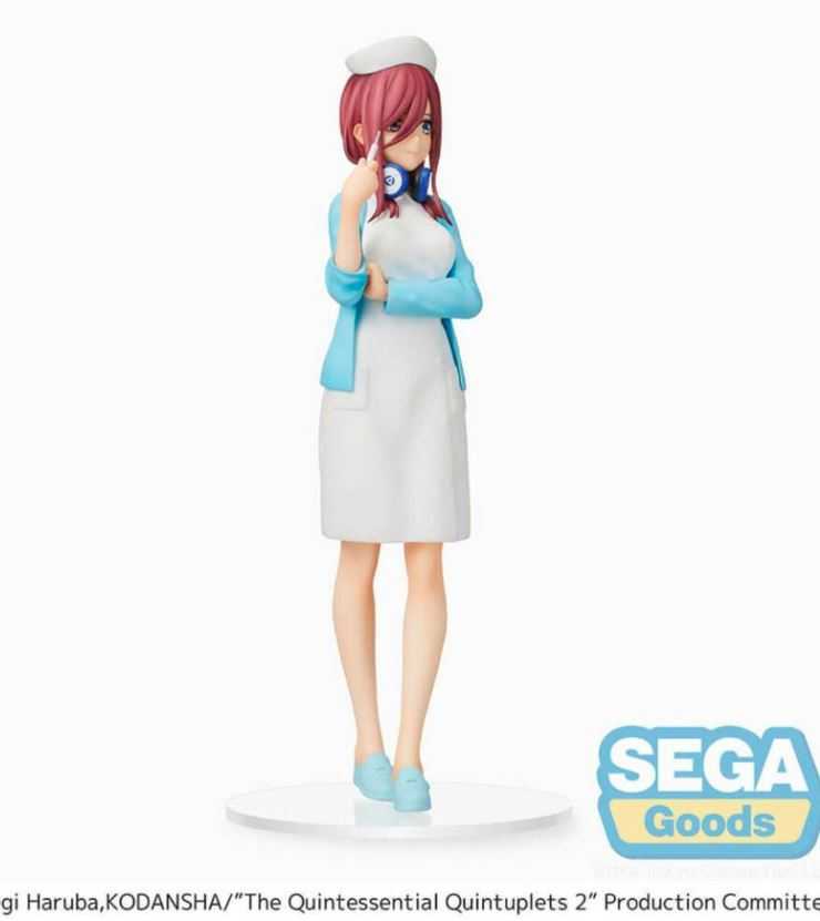 【艾頑玩具】『現貨』SEGA 景品 五等分的花嫁 五等分的新娘 中野三玖 護士 Ver. 五等分 三玖 SPM 公仔