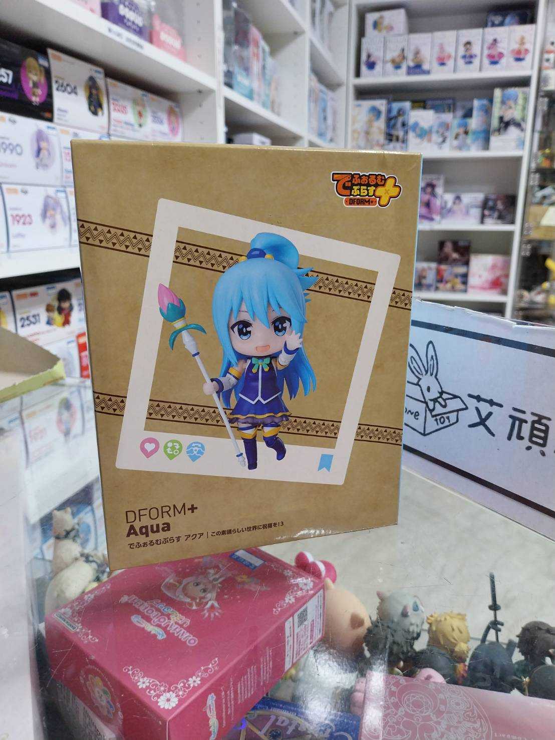 【艾頑玩具】『現貨(盒損)』elCOCO DFORM＋ 為美好的世界獻上祝福！阿克婭 可動完成品 智障女神 Q版 公仔