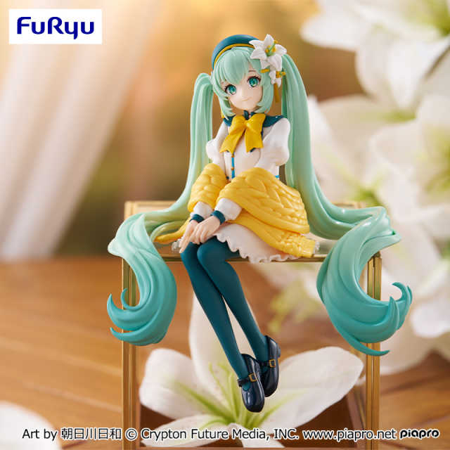 【RE】現貨 FuRyu 景品 初音 泡麵蓋 Flower Fairy 白百合 代理版