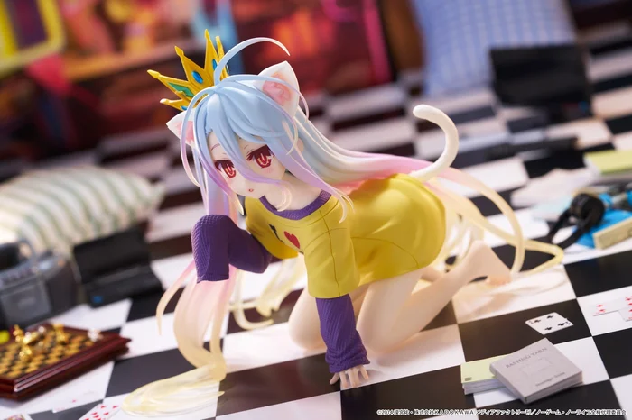 【RE】現貨 日版 TAITO 景品 遊戲人生 Desktop Cute 白 貓耳T恤ver.