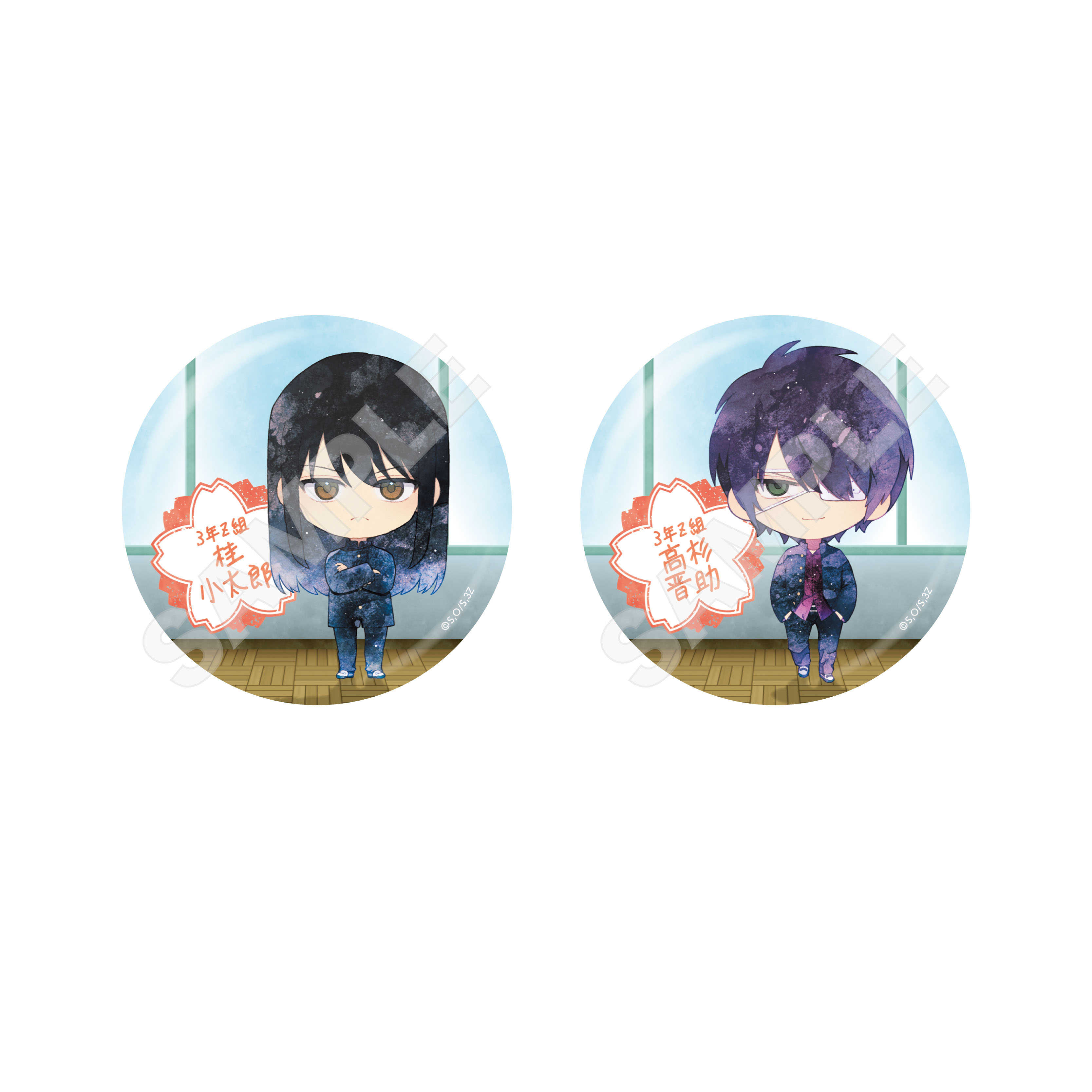 【RE】(免訂金) 預購25年10月 CS.FRONT 銀魂3年Z班銀八老師 Q版胸章 中盒6入