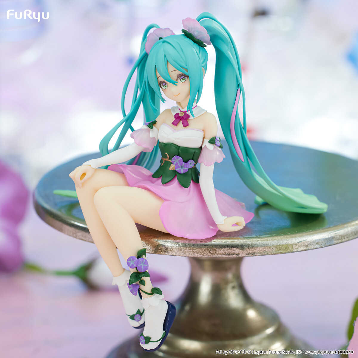 【RE】全新現貨 日版 FuRyu 景品 初音未來 泡麵蓋 Flower Fairy 朝顏 粉色ver.