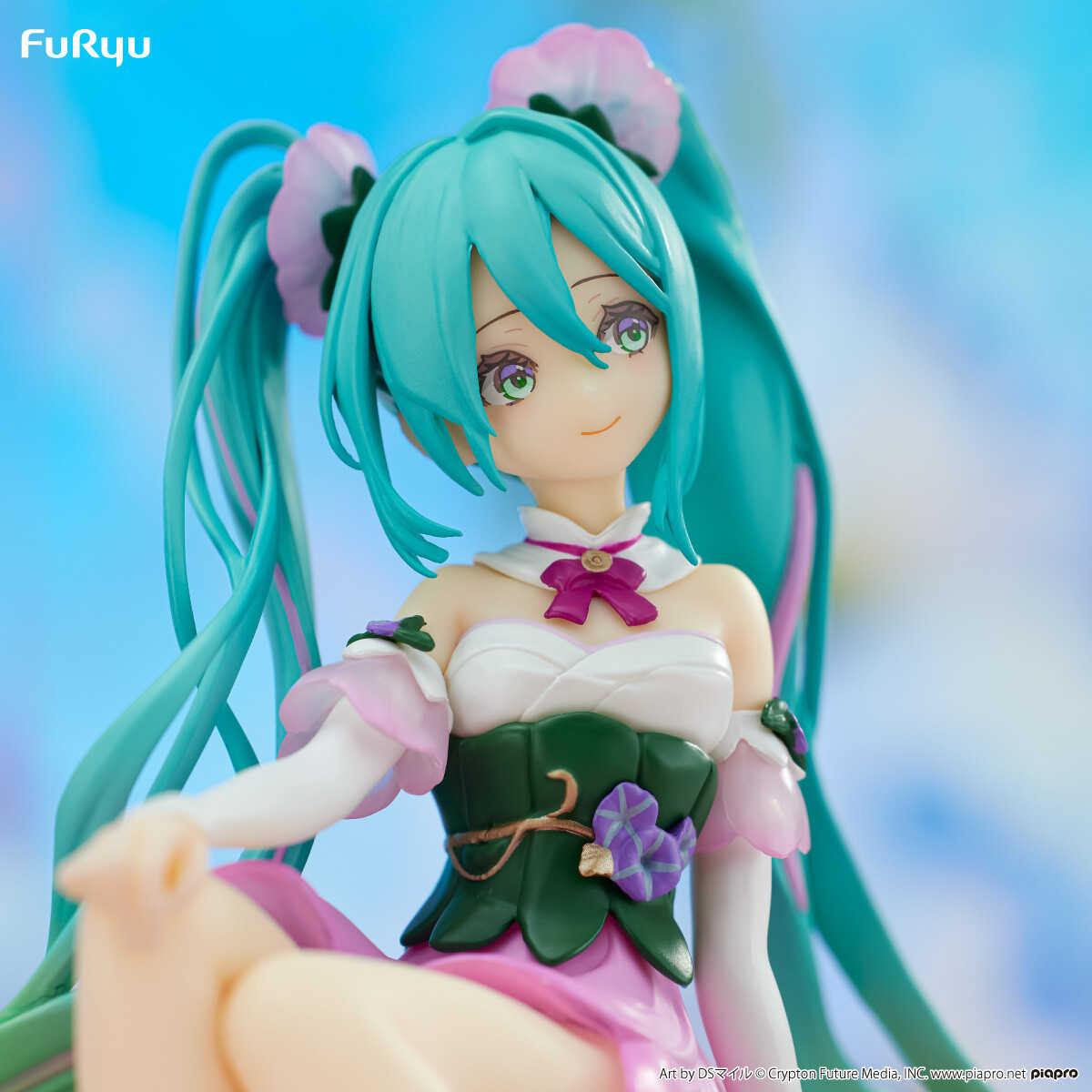 【RE】全新現貨 日版 FuRyu 景品 初音未來 泡麵蓋 Flower Fairy 朝顏 粉色ver.