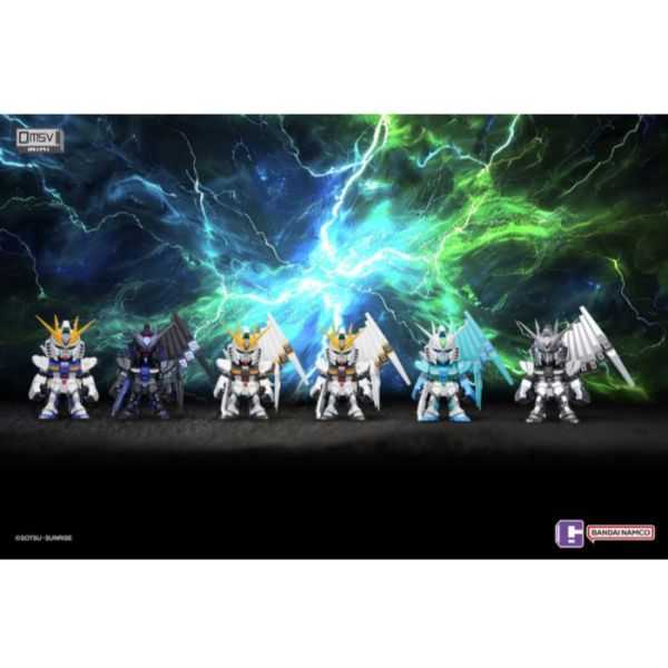 【自由模型】全新現貨 萬代 食玩 盲盒 QMSV 迷你RX-93V鋼彈 牛剛 Nu鋼 6+2隱藏款 中盒8入