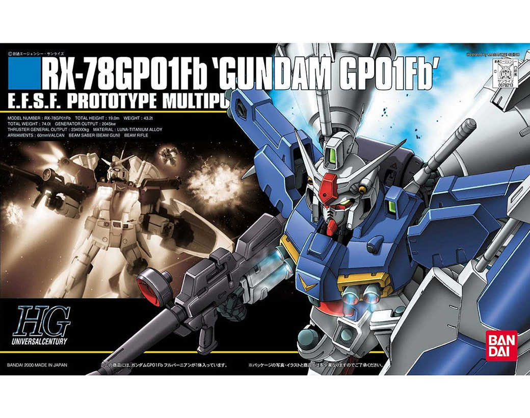 【自由模型】全新現貨 萬代 HGUC 1/144 #018 RX-78 GP01Fb