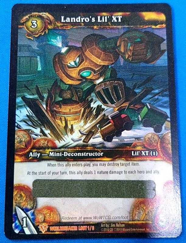 【CardMaster】魔獸世界 WOW 刮刮卡 虛擬道具 藍卓小T機器人 Landro\u0027s Lil\u0027 XT 線上虛寶