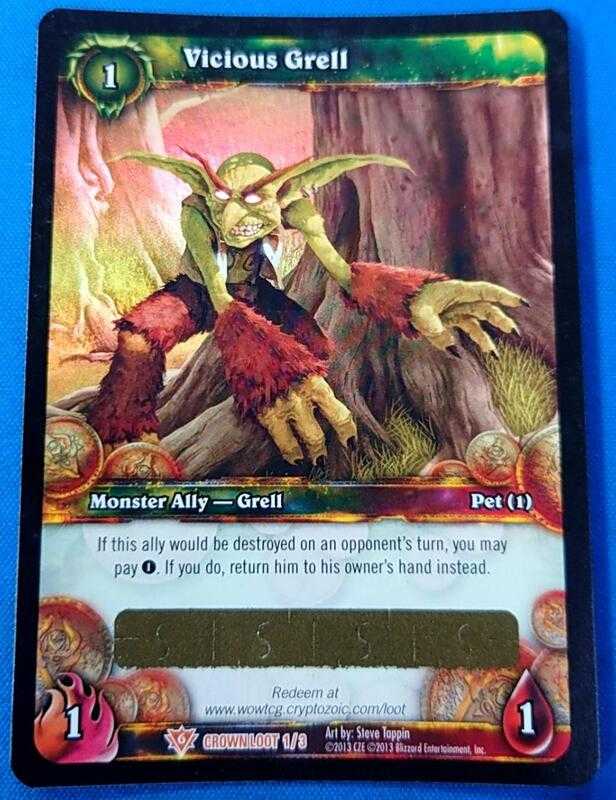 【CardMaster】魔獸世界 WOW 刮刮卡 虛擬道具 邪惡的格雷爾精靈 Vicious Grell 線上虛寶