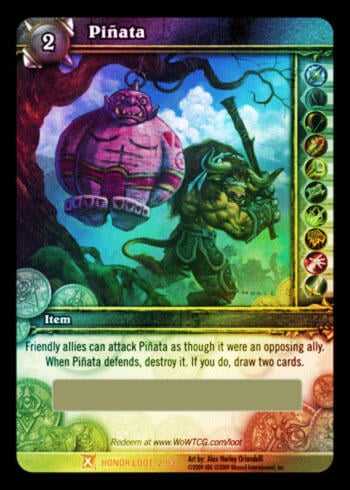 【CardMaster】loot 魔獸世界 WOW 刮刮卡 虛擬道具 巨魔糖果玩偶 Ogre Pinata 線上虛寶