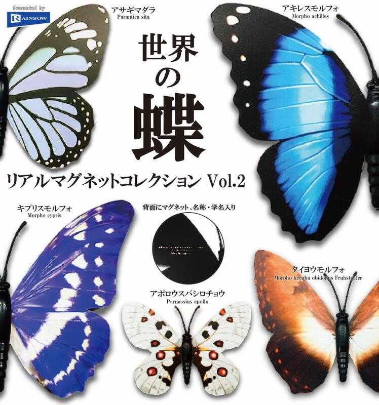 【玩模收藏】正版現貨 Rainbow 世界的蝶 擬真版 Vol.2 蝴蝶 閃蝶 立體公仔 扭蛋 轉蛋 微縮模型 迷你模型