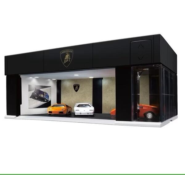 【上士】現貨 TOMICA 電動車庫-藍寶堅尼版 (附圖4小車)93682