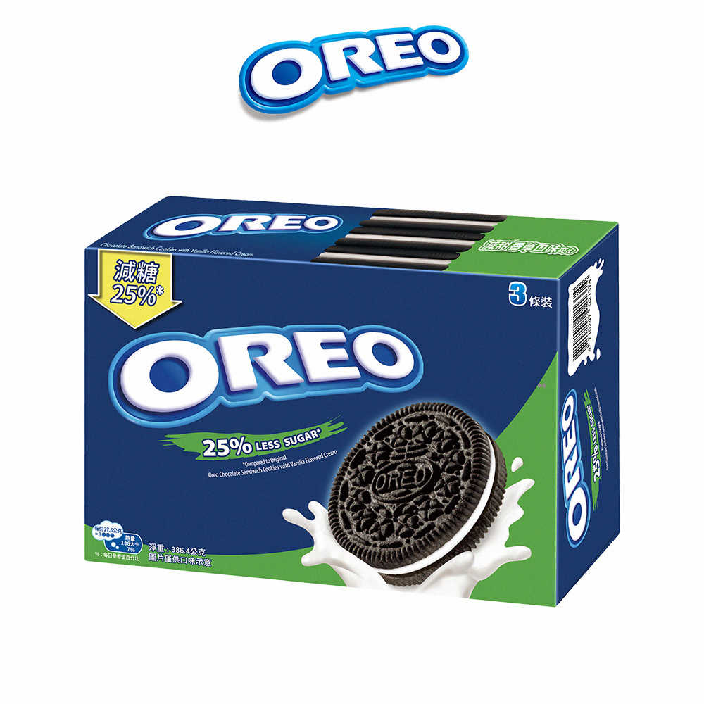 【OREO】奧利奧夾心餅乾量販包358.8g(減糖香草)