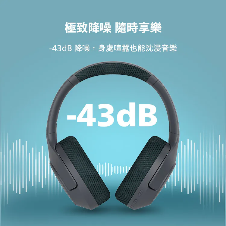新竹立聲 | 免運 Philips TAH7508 降噪藍牙耳罩式耳機 沈浸樂音 魅力非凡