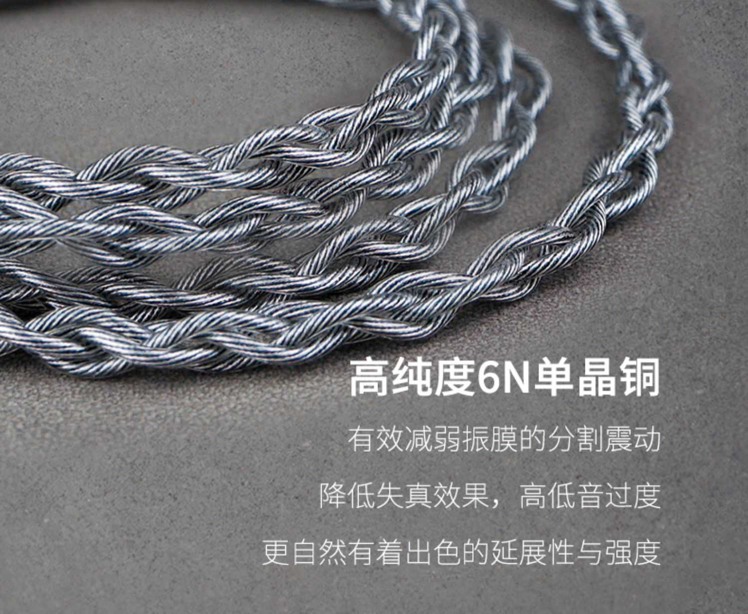 新竹立聲 | BGVP F5 單晶銅鍍銀混編hifi發燒三合一可換插頭耳機升級線 MMCX / CM