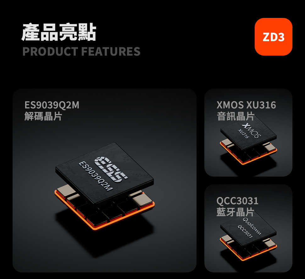新竹立聲 | Fosi Audio ZD3 ZD 3 全平衡DAC 高性能ES9039Q2M晶片 台灣公司貨
