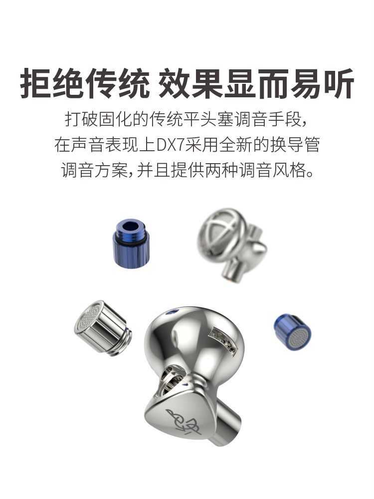 新竹立聲 | BGVP DX7 平頭塞耳機 MMCX 可換線 二合一插頭 可換調音導管 台灣公司貨